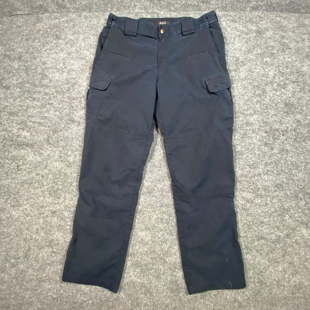 5.11 Tactical Mens Cargo Pants Navy Blue Ripstop 35x30 Workwear Utility 74273